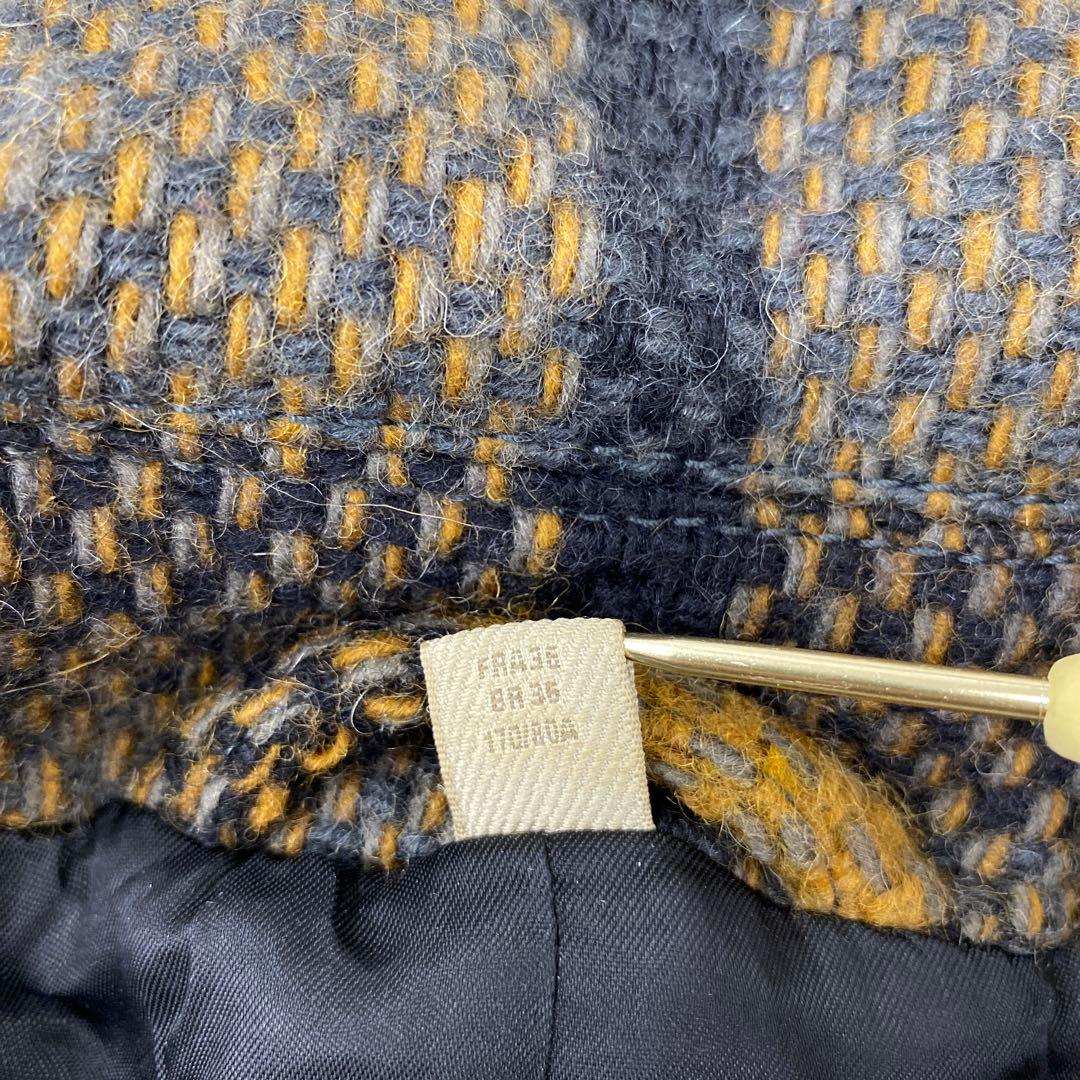 K59＊ BURBERRY BRIT チェック柄 ウールコート サイズITA38