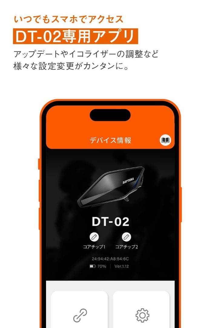 デイトナ DT-02（ブームマイク）ブルートゥースインカム（8人同時通話）