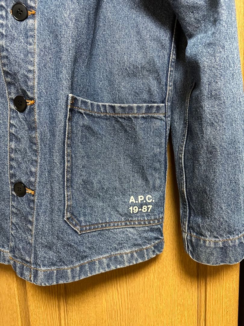 A.P.C./アーペーセー/デニムジャケット/カバーオール/デニム/ブルー/ロゴ