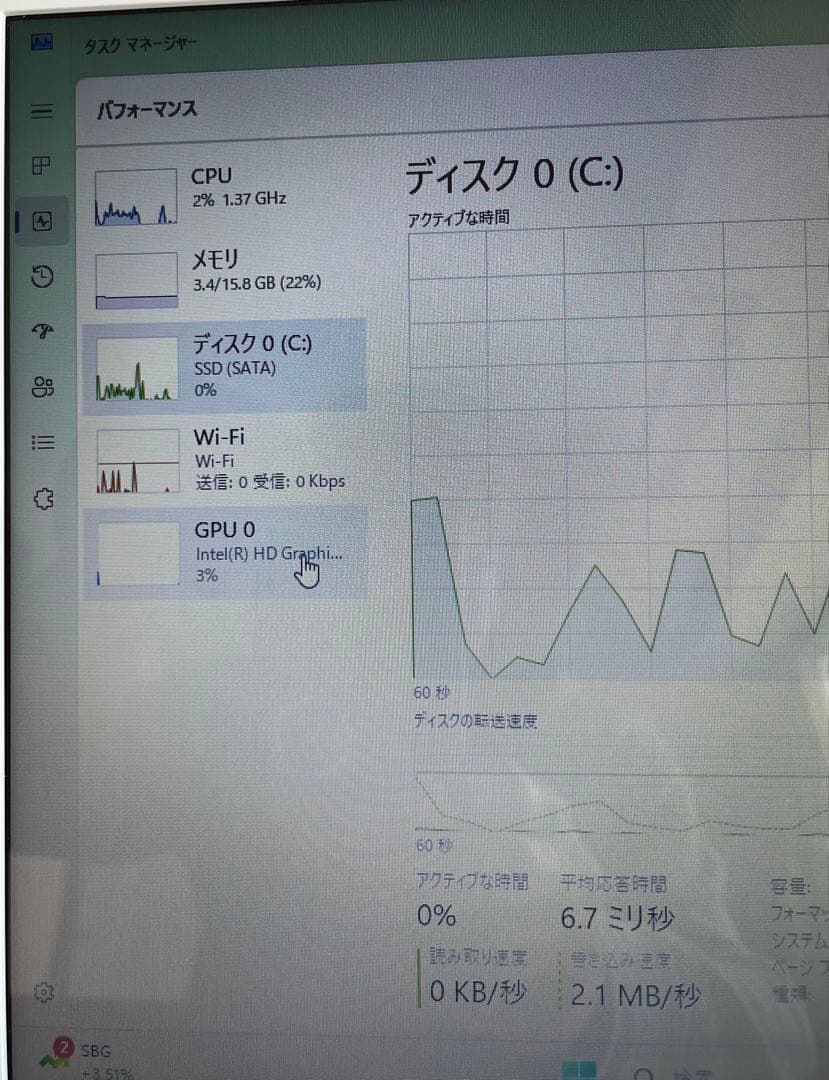 【極美品】Fujitsu Lifebook 15.6型　WA2/W icore7