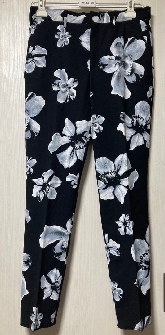 極美品 Neil Barrett 花柄 パンツ スラックス 46 ニールバレット