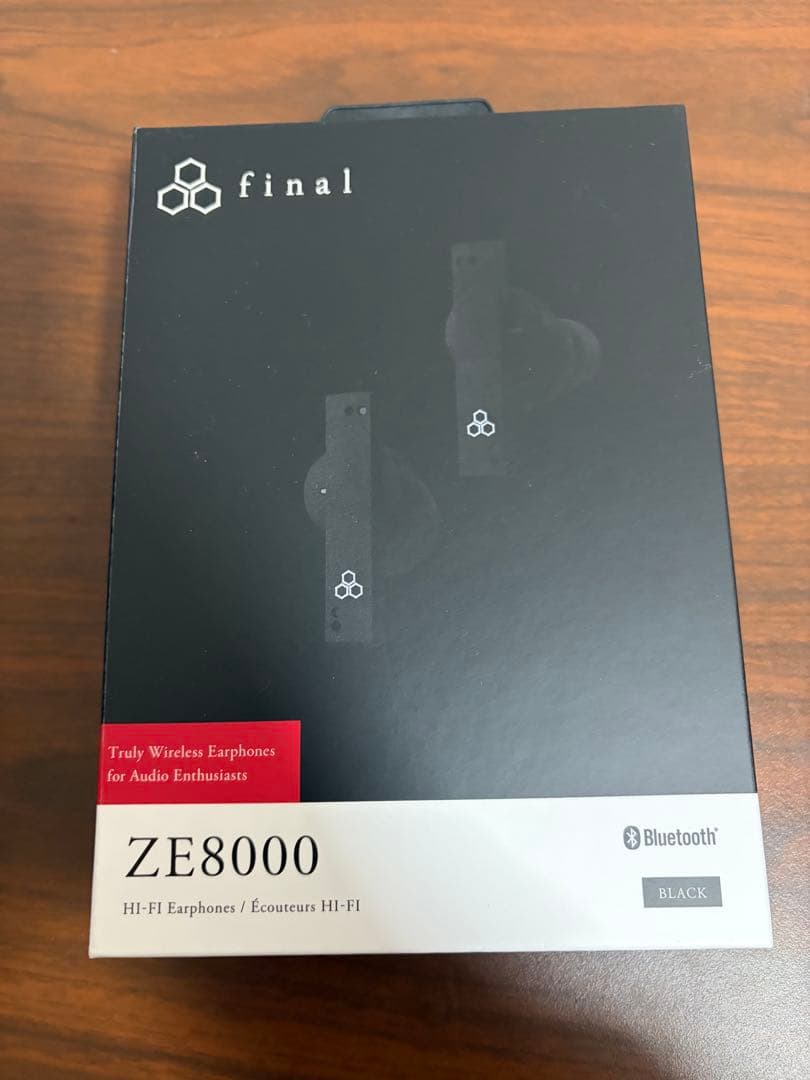 美品 final ZE8000 ブラック 完全ワイヤレスイヤフォン 動作確認済