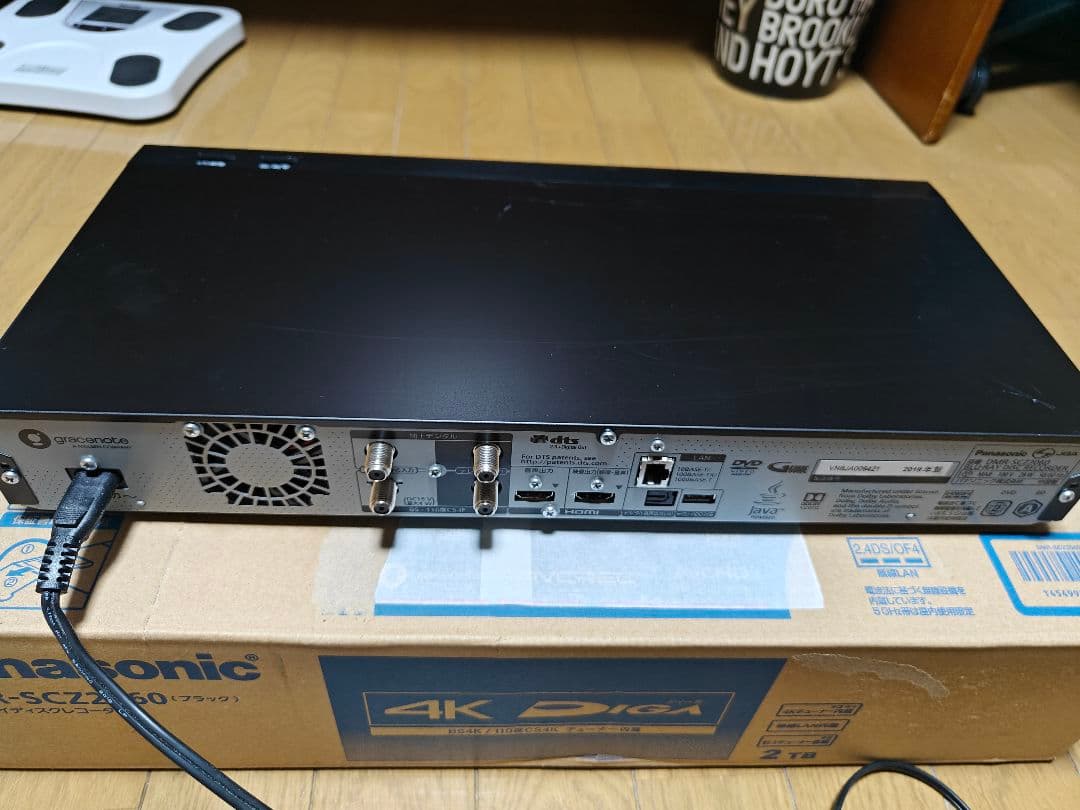 Panasonic DMR-SCZ2060 2TB 4K ブルーレイレコーダー