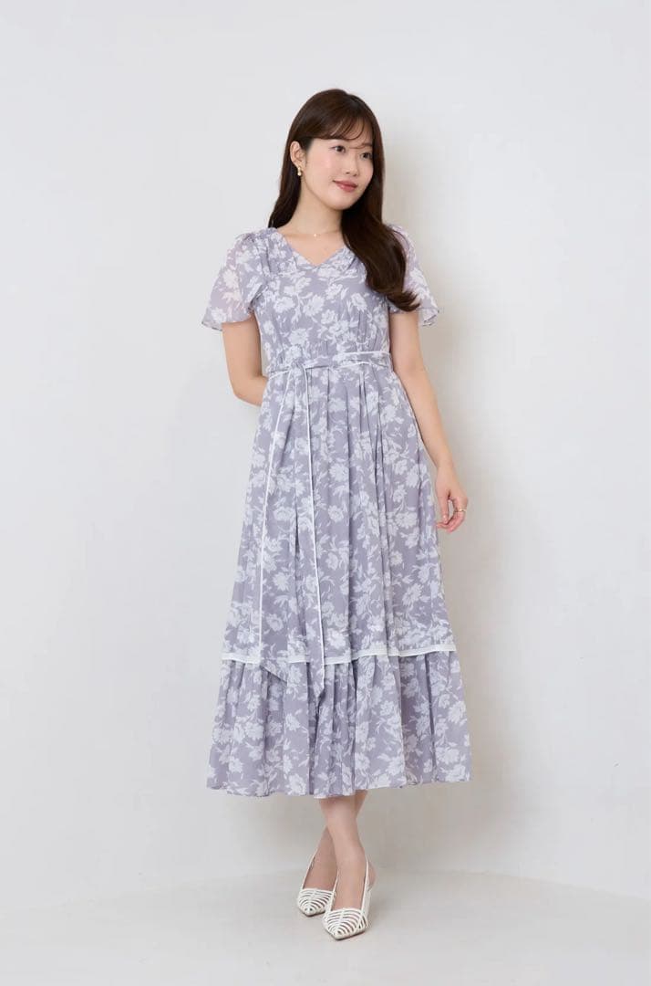 ワンピース herlipto Camellia VoileBelted Dress