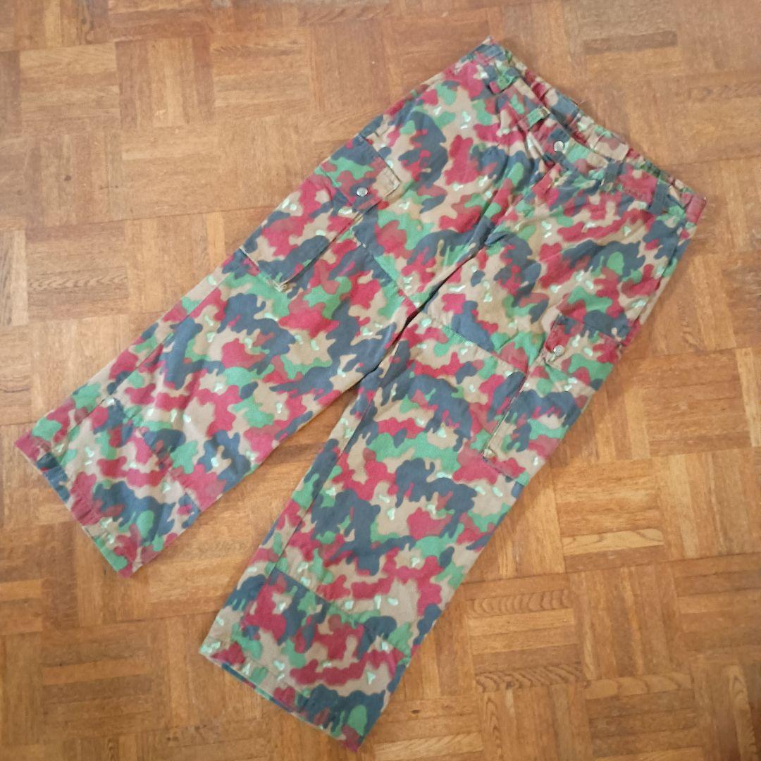 80s Swiss Army スイス軍 アルペンカモ カーゴ フィールドパンツ