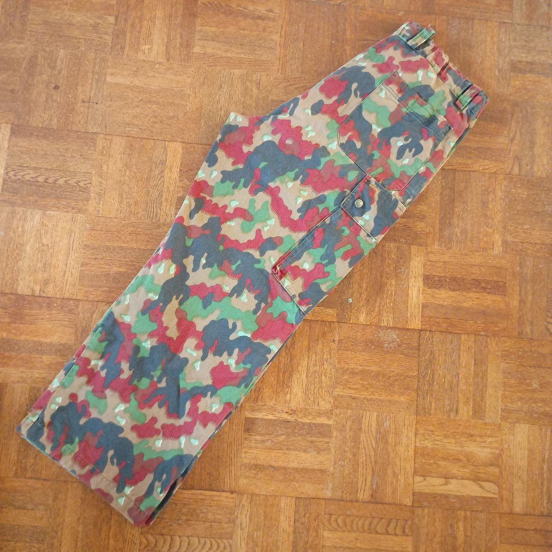 80s Swiss Army スイス軍 アルペンカモ カーゴ フィールドパンツ