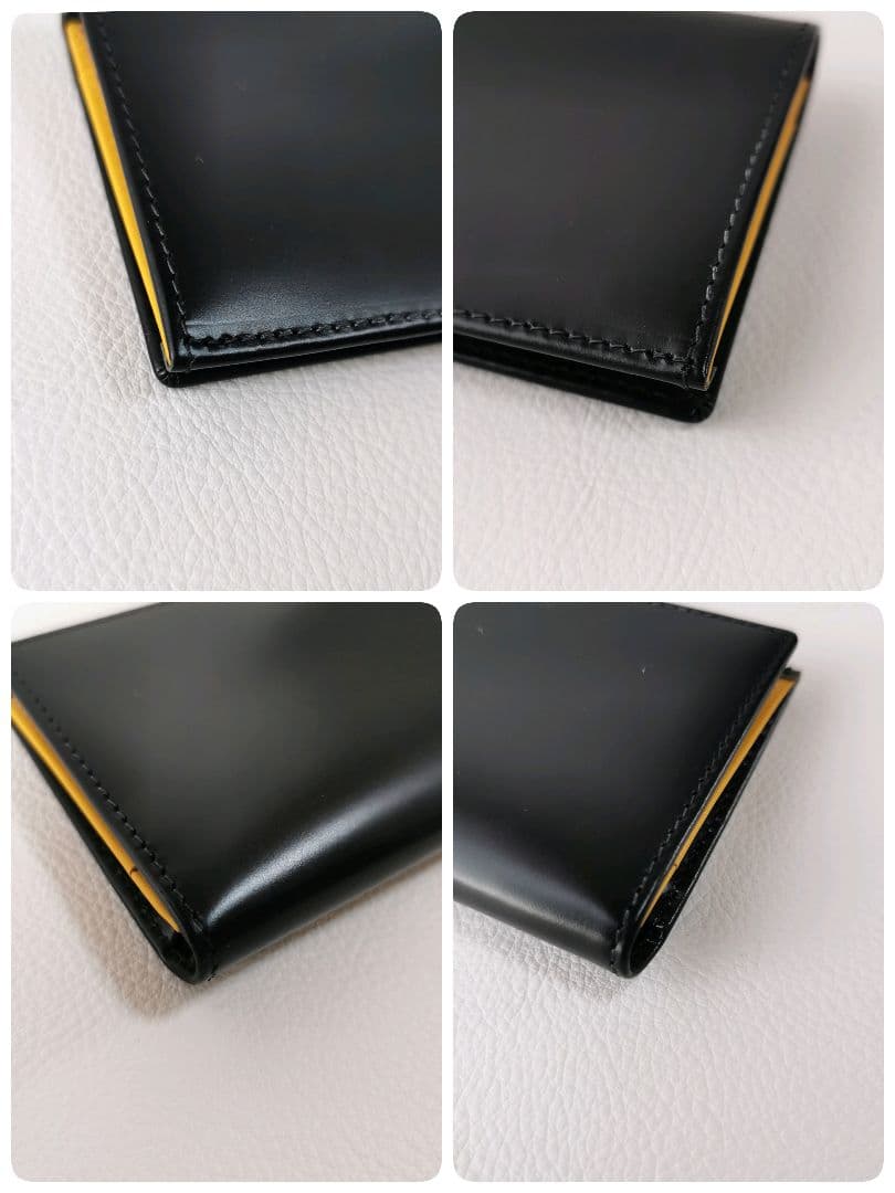 【未使用級✨】エッティンガー ブライドルレザー カードケース ブラック×イエロー