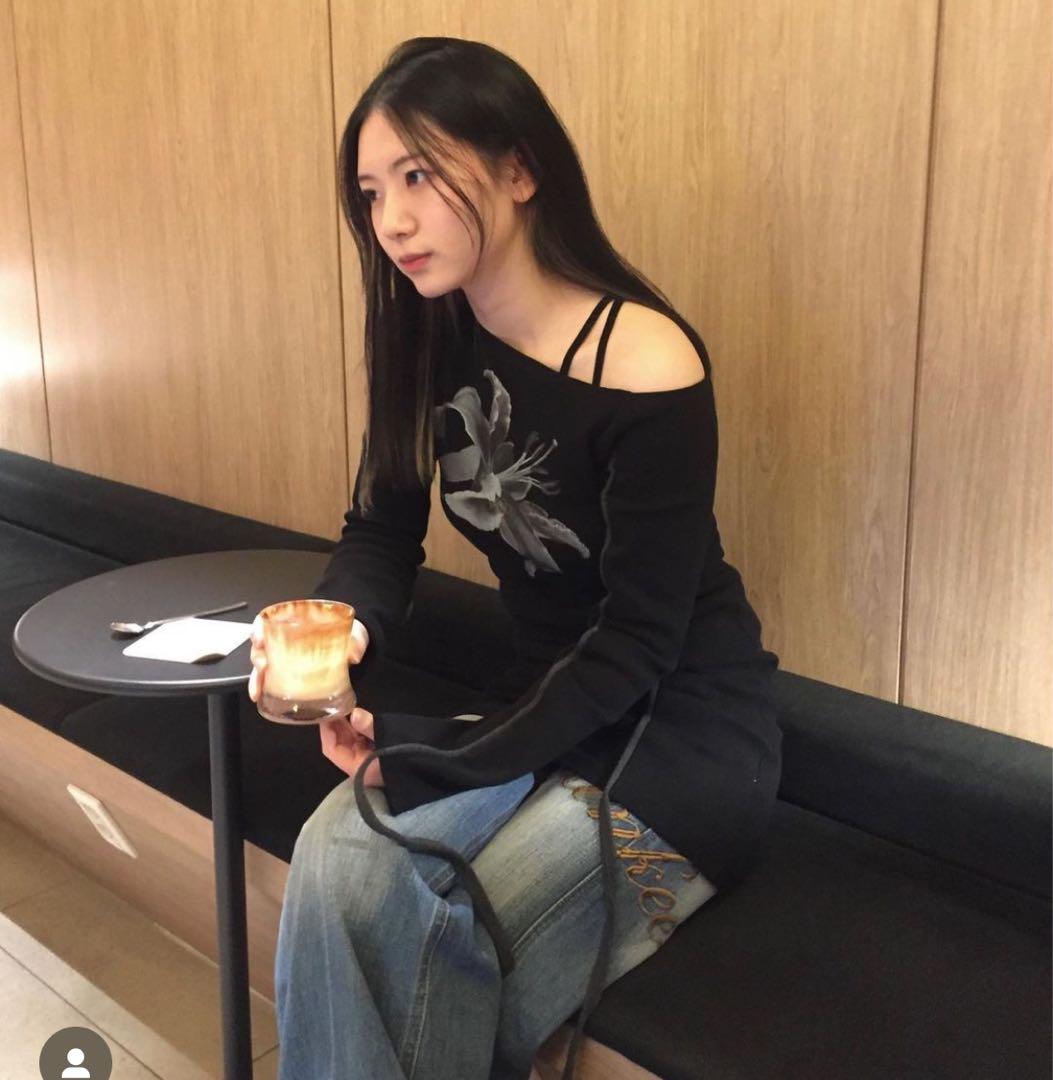 トップス elfelfelfarchives LILY SCARF TOP BLACK