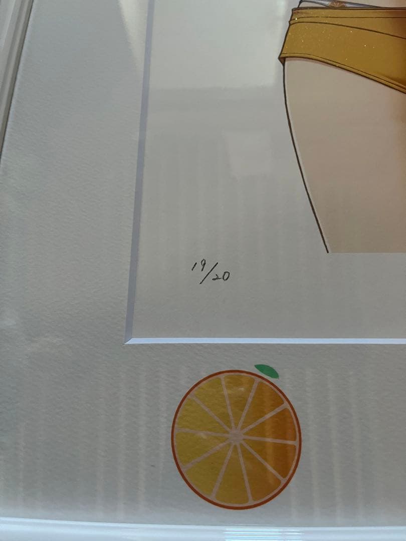 アールビバン　鈴平ひろ　版画　ミクスドメディア　summer girl