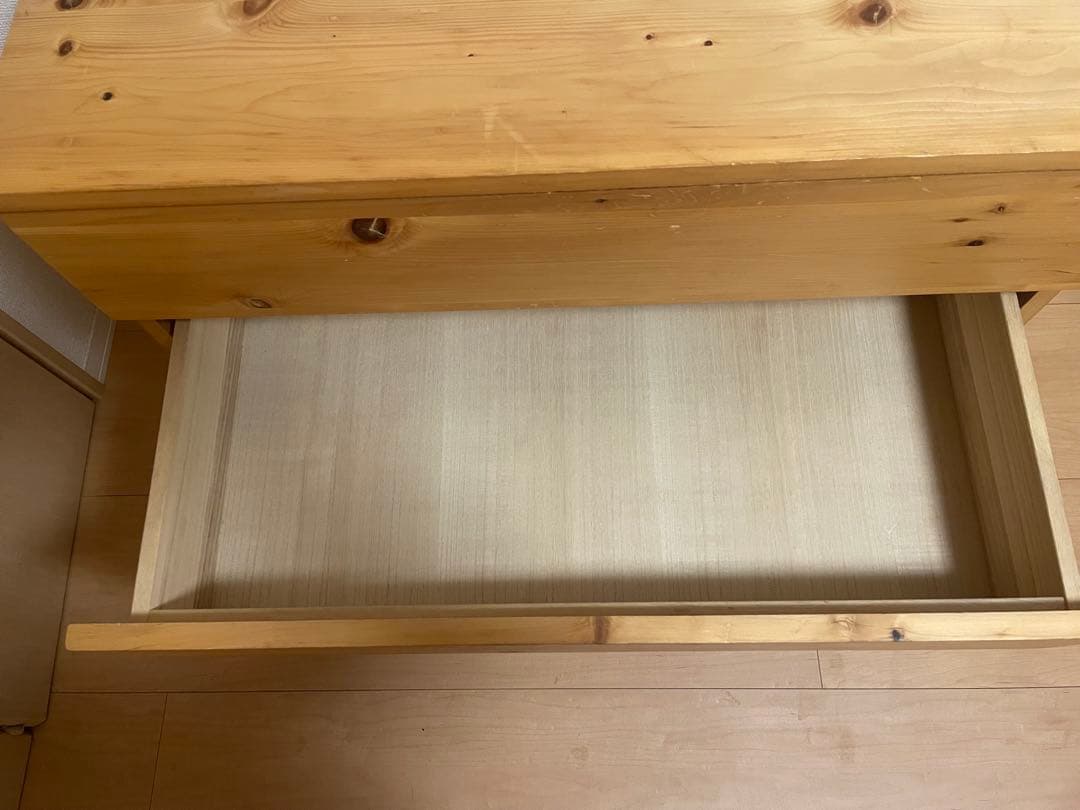 【送料込み】無印良品　パイン材　4段タンス