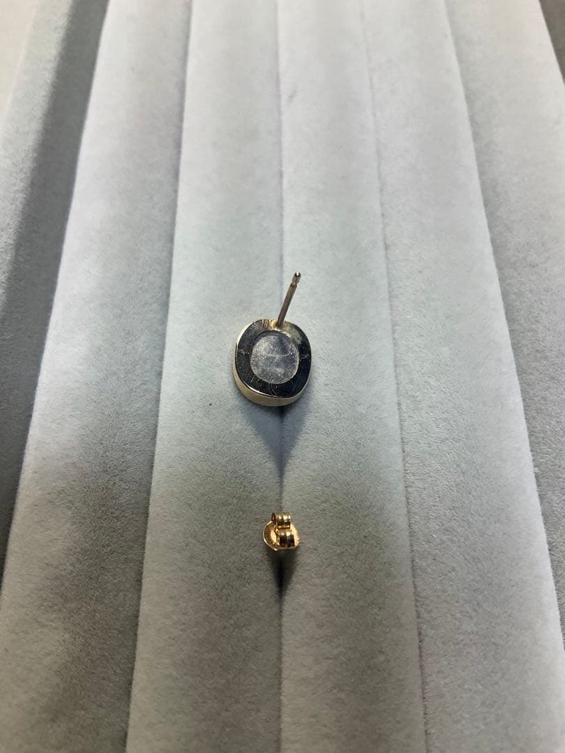 デンドリティッククォーツ　ピアス　片耳