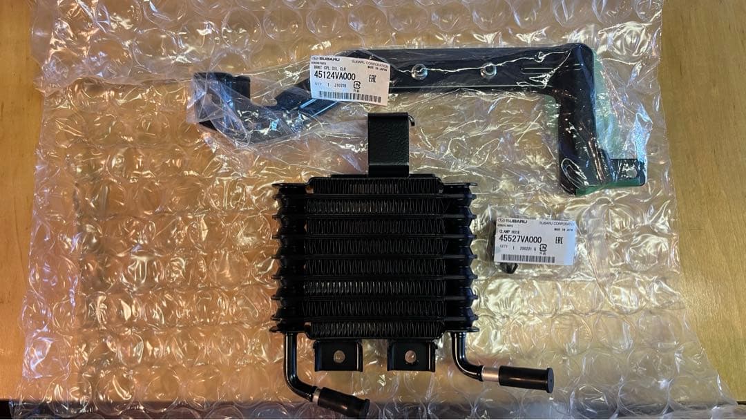 スバル CVTオイルクーラー 45512VA000 ホース、パイプ、ブラケット