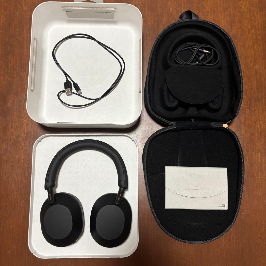 SONYワイヤレスノイズキャンセリングステレオヘッドホン WH-1000XM5