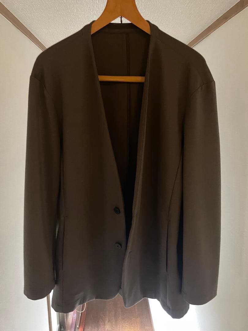 アタッチメント　カラーレスカーディガン　ノーカラージャケットATTACHMENT