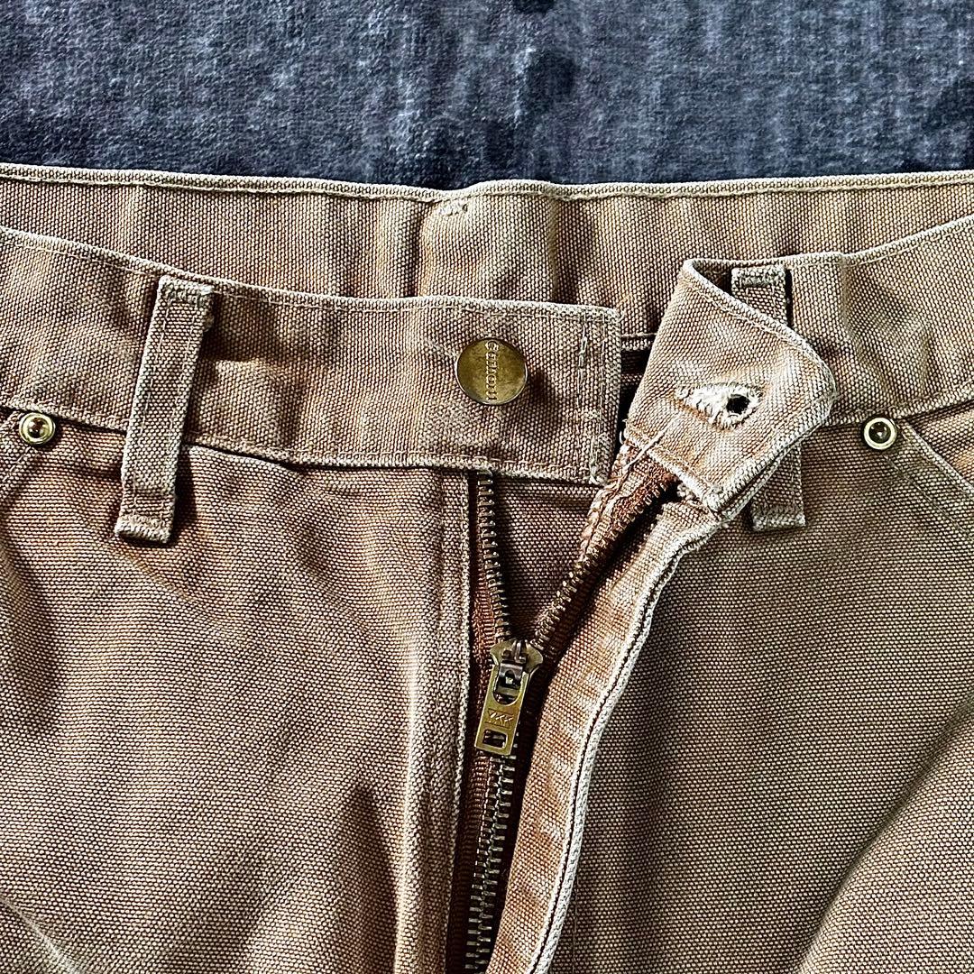 コメ欄セール！USA製 雰囲気系 Carhartt ダブルニー 実寸W35