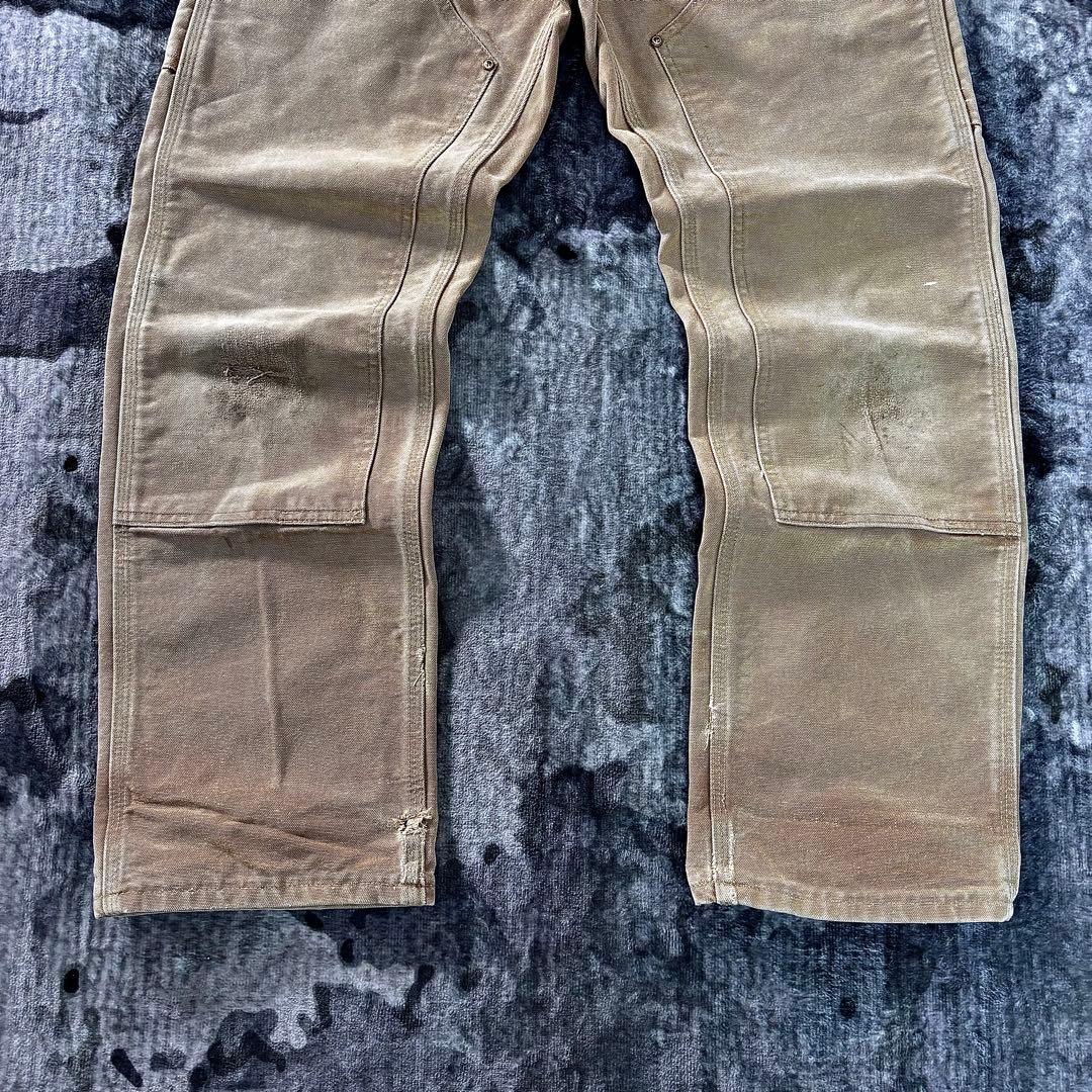 コメ欄セール！USA製 雰囲気系 Carhartt ダブルニー 実寸W35