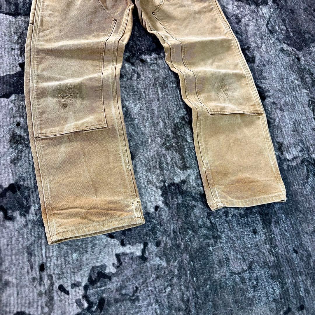 コメ欄セール！USA製 雰囲気系 Carhartt ダブルニー 実寸W35