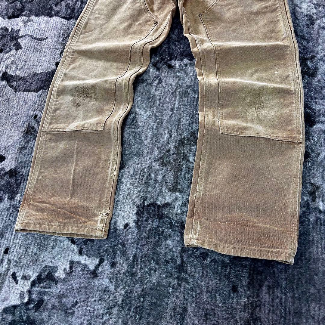 コメ欄セール！USA製 雰囲気系 Carhartt ダブルニー 実寸W35