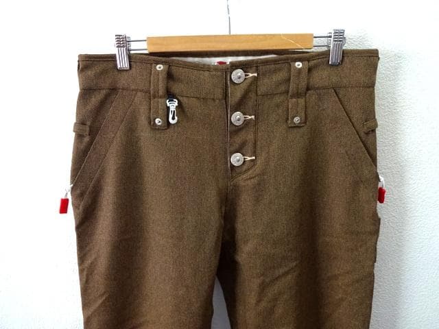 リーバイス×686 ヘリンボーン スノーボード パンツ ブラウン Msize