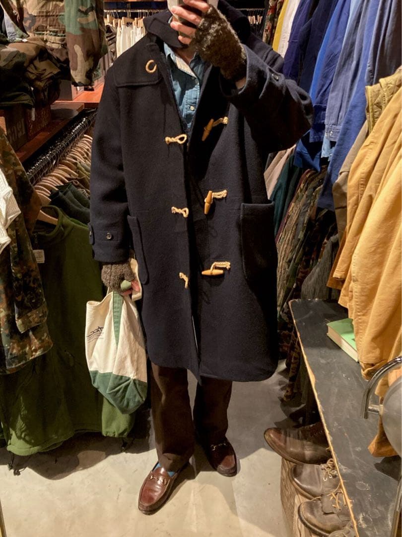 90s ポロラルフローレン 日本製 三角タグ ダッフルコート 大きいサイズ 黒色