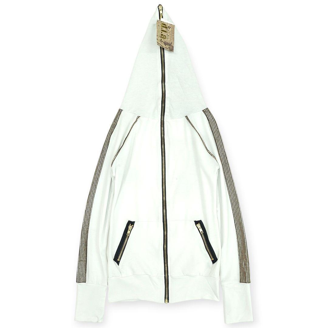 【新品】d.i.a. スカルプリント ゴールド 悪羅悪羅系 パーカー Y2K