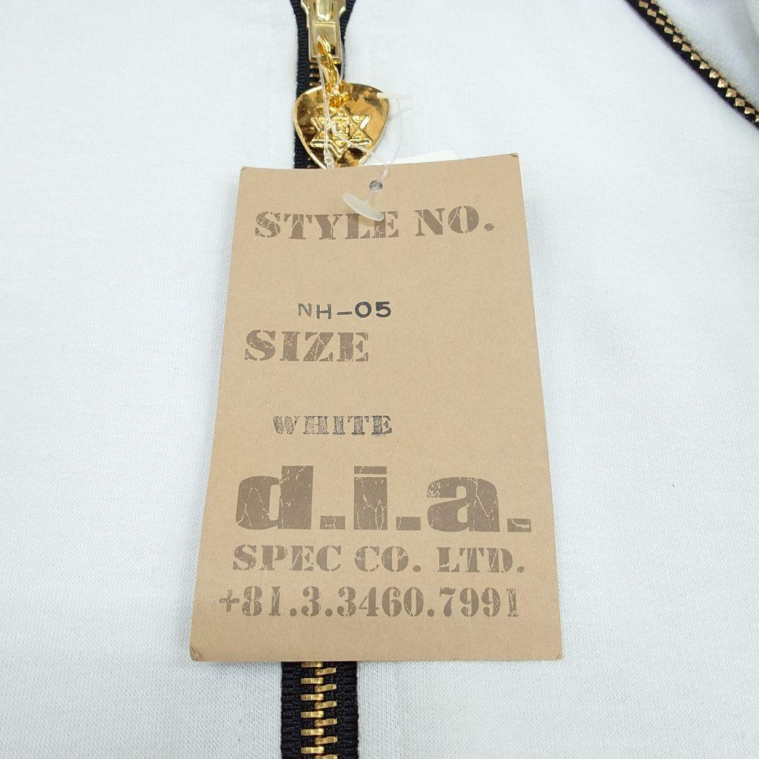 【新品】d.i.a. スカルプリント ゴールド 悪羅悪羅系 パーカー Y2K