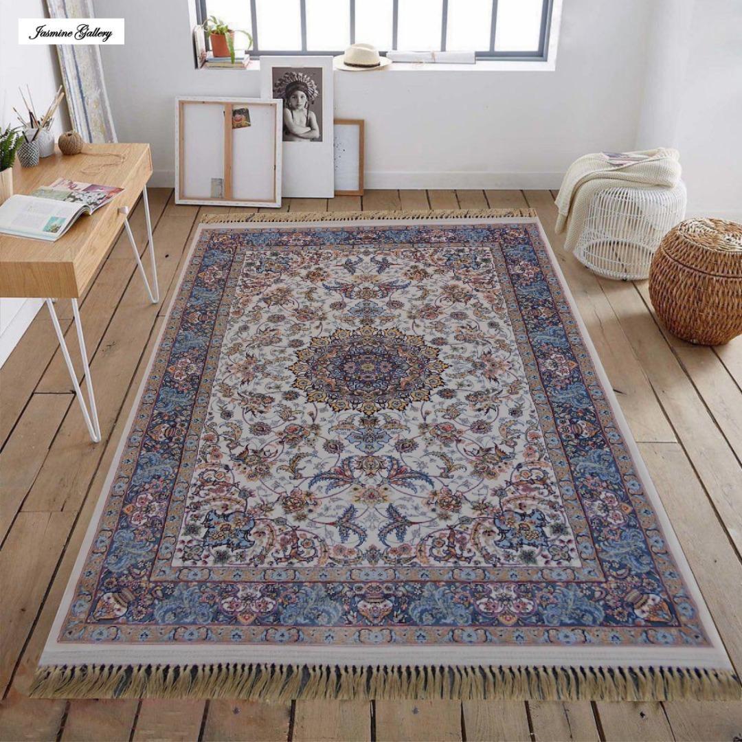 可愛い！小鳥柄！本場イラン産、高密度織 絨毯！150×225cm‐201561