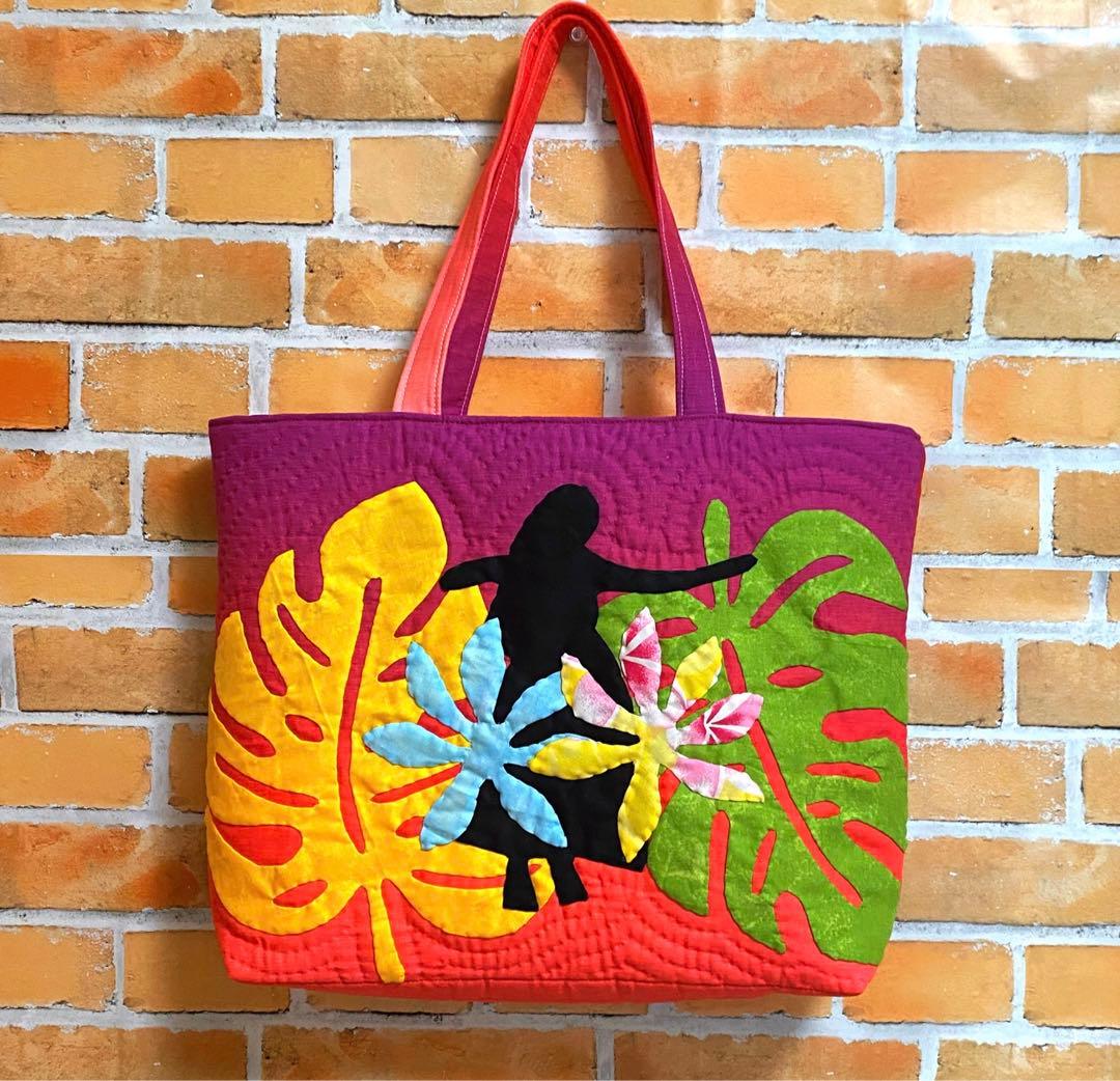 ハワイアンキルトバッグ（フラガール ）