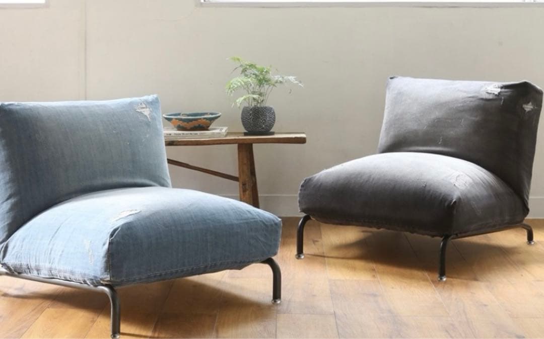 makiジャーナルスタンダードファニチャー　1人掛ソファー★カバー3つ付き