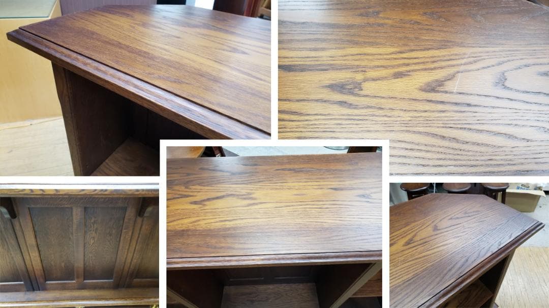 J30　美品！　蝦夷民芸家具　えぞ家具　ホームバーカウンター４点セット