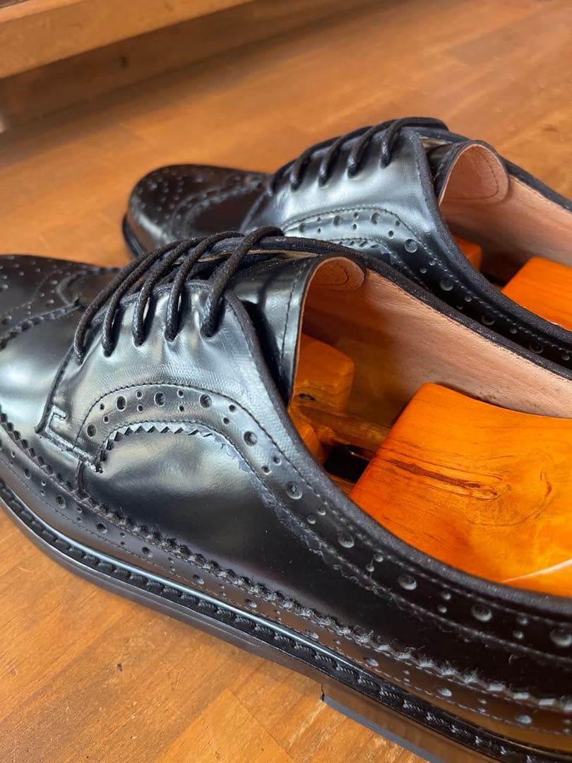 MURATA ORIGINAL9210776ウイングチップ黒鏡面本革28