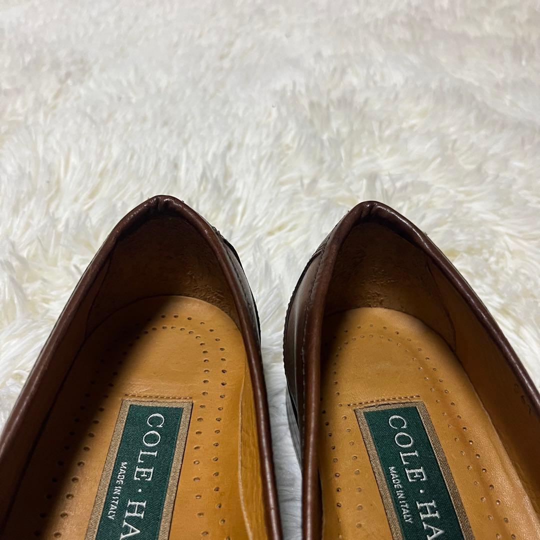 【美品】COLEHAAN コールハーン ビットローファー イタリア製　7W