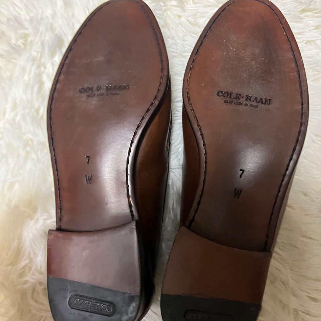 【美品】COLEHAAN コールハーン ビットローファー イタリア製　7W