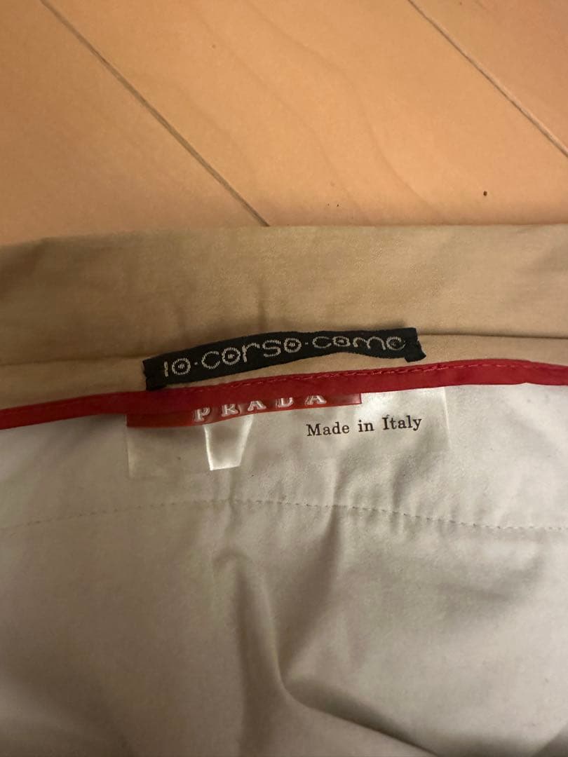 00s PRADA SPORT ジップ コットン ナイロンパンツ