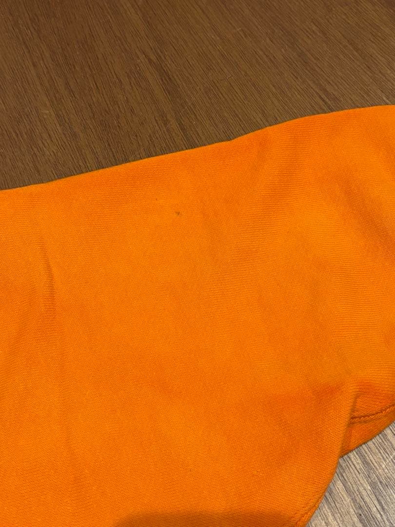 70s 単色　チャンピオン　リバースウィーブ　オレンジ　small 目無し