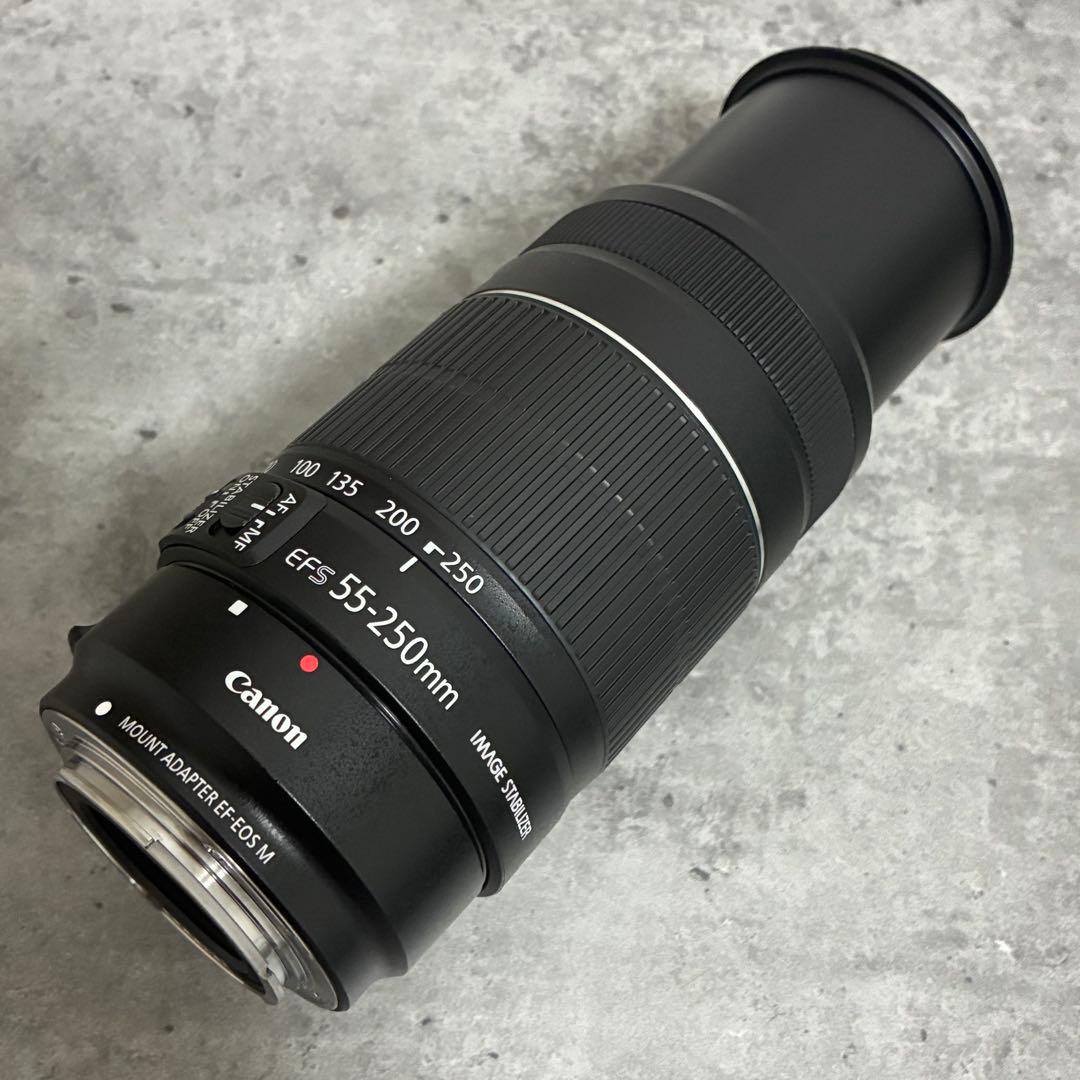 ⭐️美品⭐️Canon EFS 55-250 II & EF-EOS M アダプター