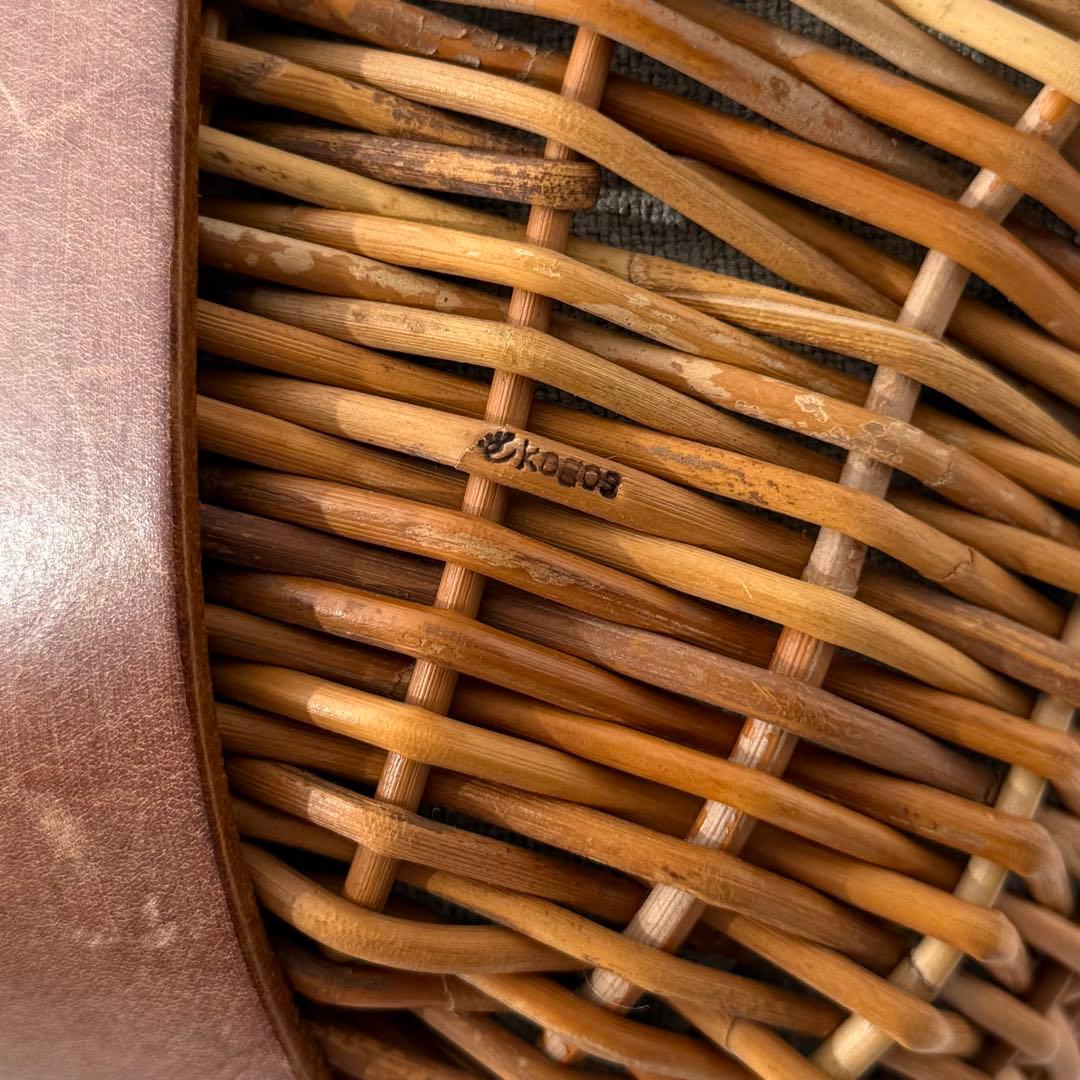 【美品✨️】eb.a.gos エバゴス オイルショルダー 1本手 かごバッグ 紅籐