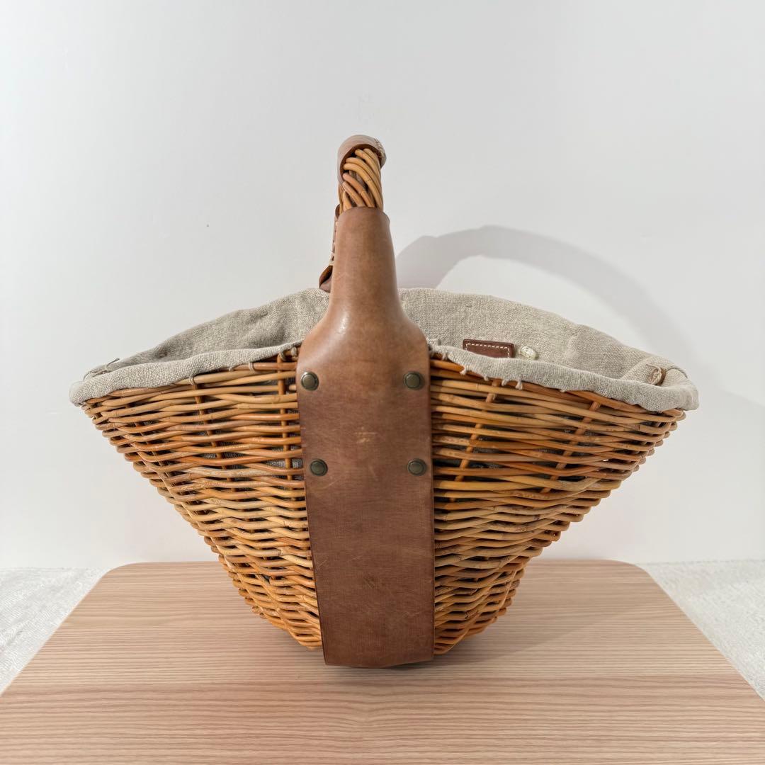 【美品✨️】eb.a.gos エバゴス オイルショルダー 1本手 かごバッグ 紅籐