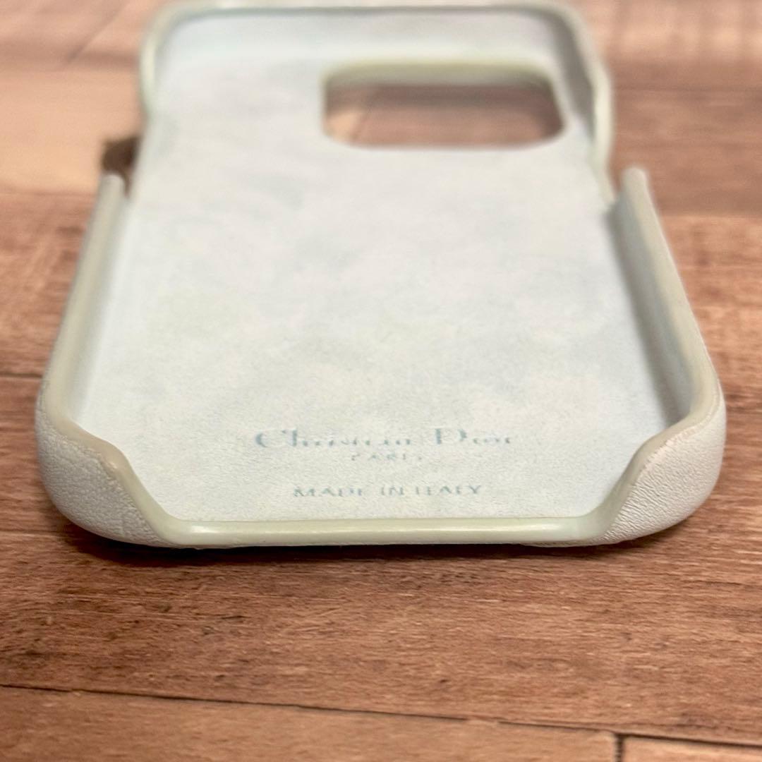 DIOR iPhone 15 Pro ケース 日本限定 ラムスキン ライトブルー