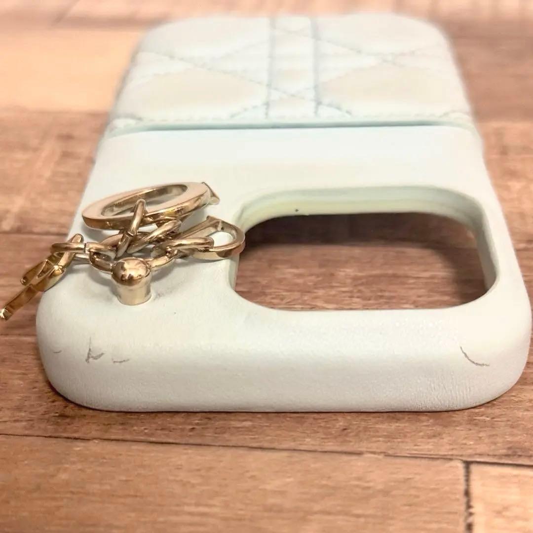 DIOR iPhone 15 Pro ケース 日本限定 ラムスキン ライトブルー