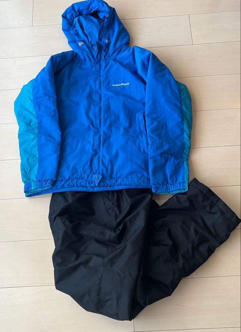 ★美品★スキーウェア上下（上mont-bell 下ノーブランド）