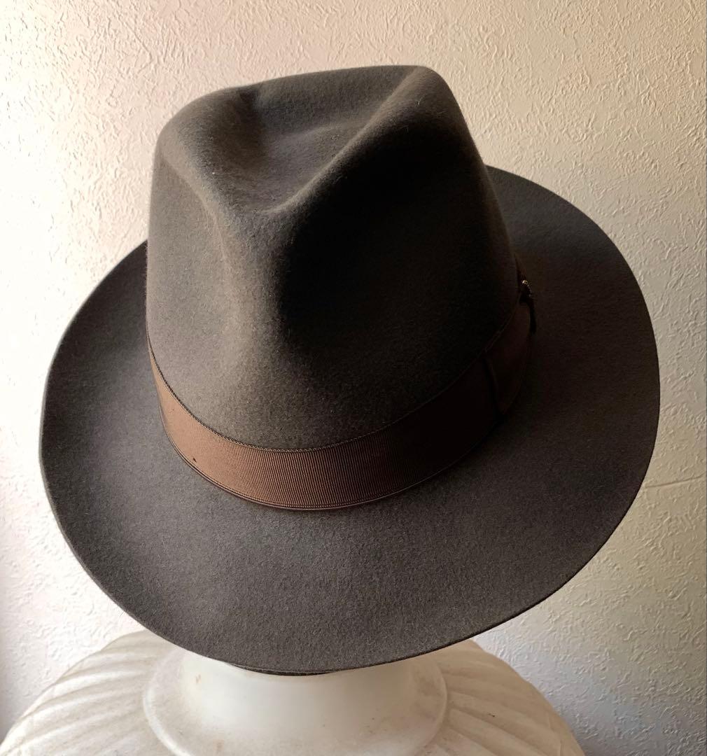 名門Borsalino 極上ライン！ラザートモデル　オールド品　¥10万程