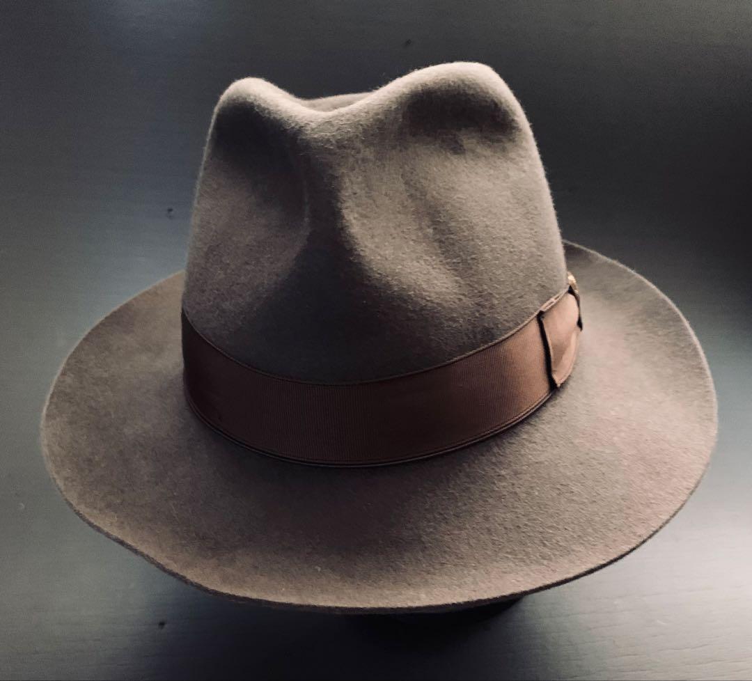 名門Borsalino 極上ライン！ラザートモデル　オールド品　¥10万程