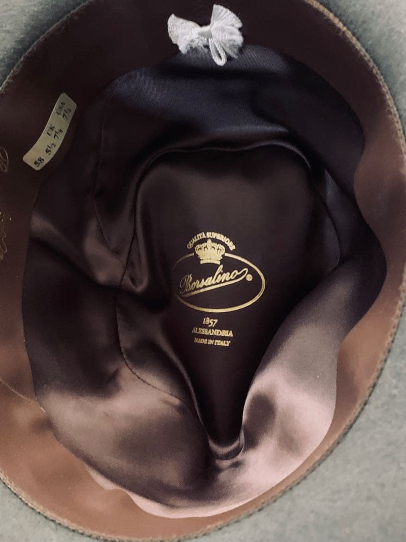 名門Borsalino 極上ライン！ラザートモデル　オールド品　¥10万程