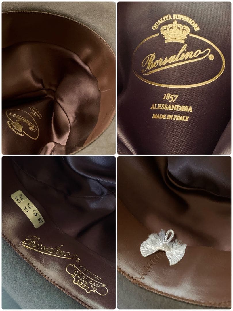 名門Borsalino 極上ライン！ラザートモデル　オールド品　¥10万程