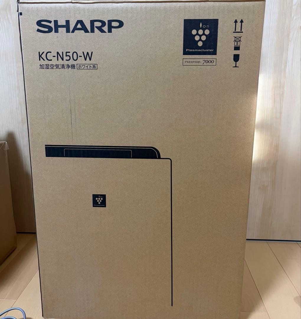 12/25〆　美品　SHARP 加湿空気清浄機　KC-N-50-W