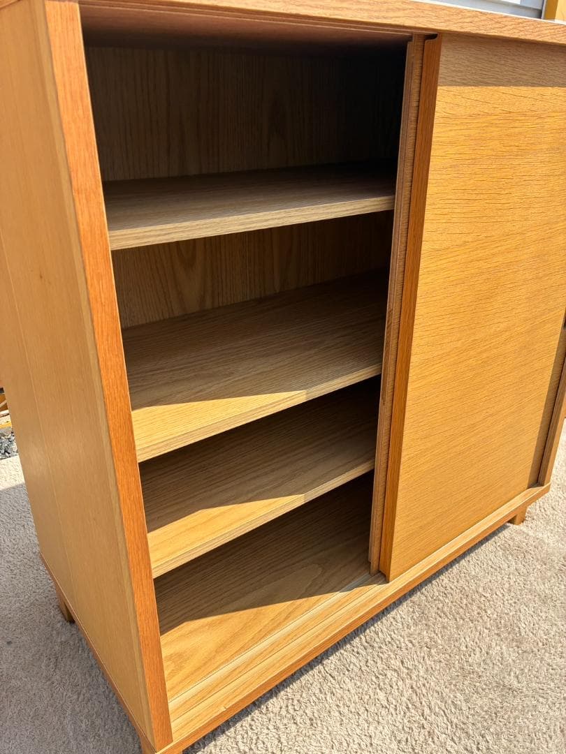 【送料込み】無印良品 キャビネット 引戸 廃盤品