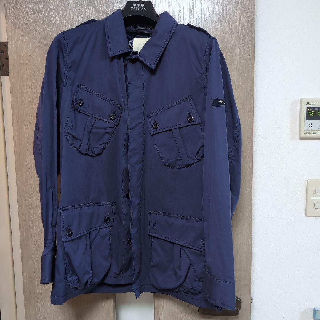 TATRAS ネイビー ミリタリージャケット インナーナイロンダウンベスト付き