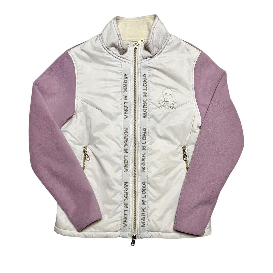 MARK&LONA ハイブリッド ダウン フリース 切り替え ジャケット スカル