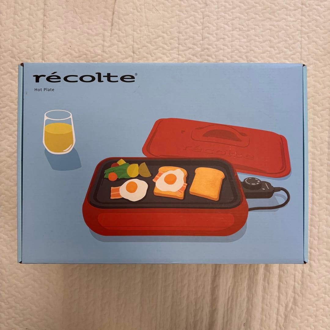 新品未使用未開封品 récolte ホットプレート RHP-1 レッド